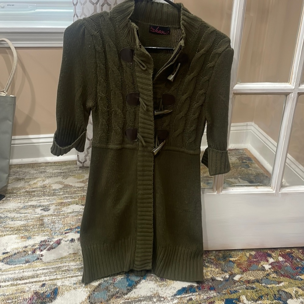 Green sweater dress size small